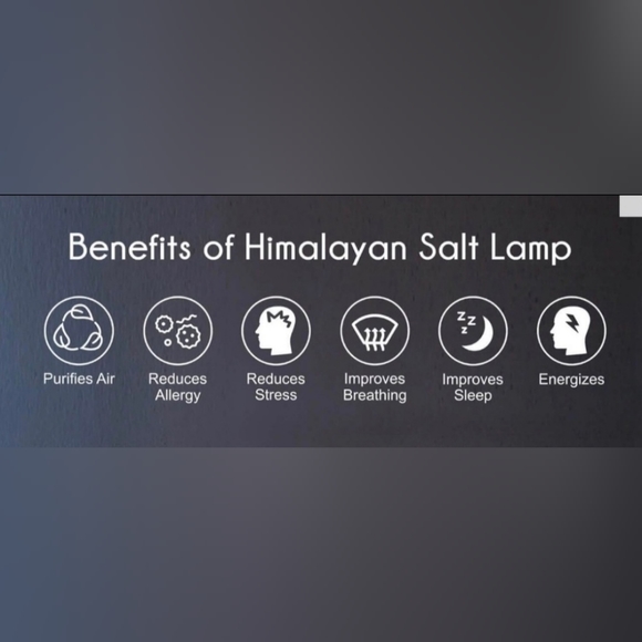 HTF RARE LARGE 7" HIMALAYAN SALT LAMP BOWL WITH 7 HEART SHAPED MASSAGE "STONES" - Picture 5 of 5